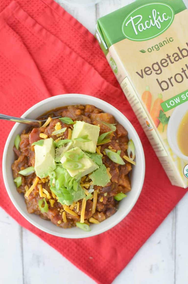 Slow Cooker Vegan Black Bean Chili