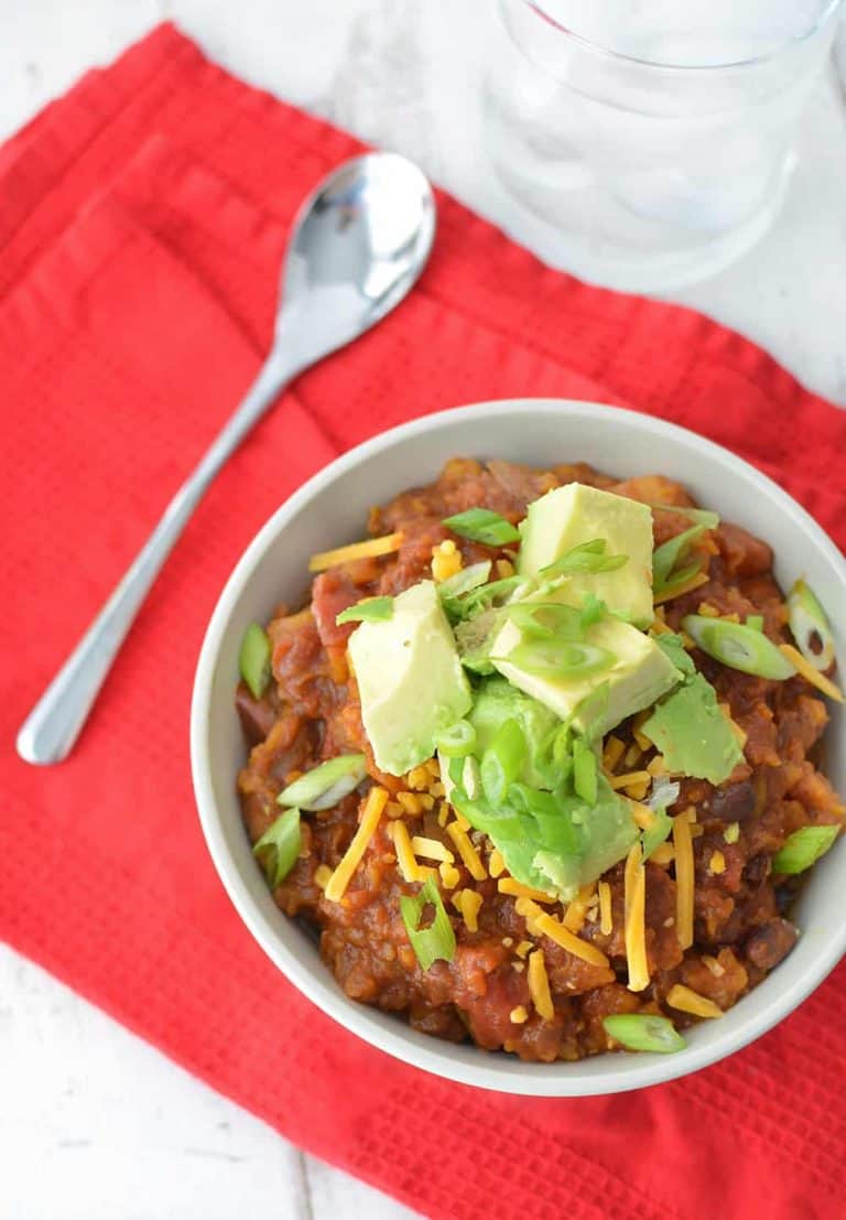 Slow Cooker Vegan Black Bean Chili