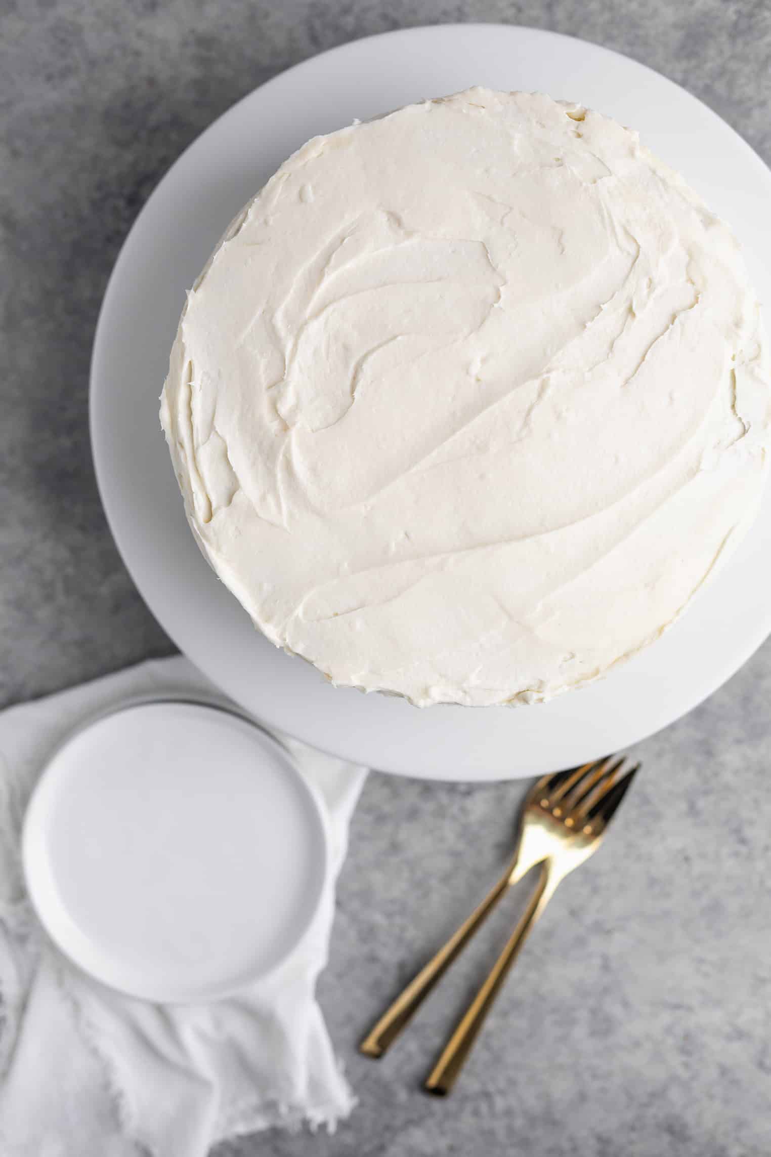 vegan carrot cake frosted