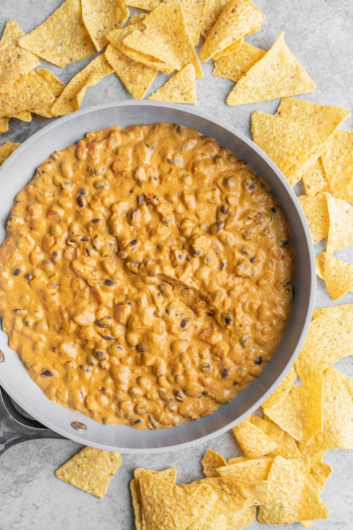 Skillet Of Vegan Cheese Dip