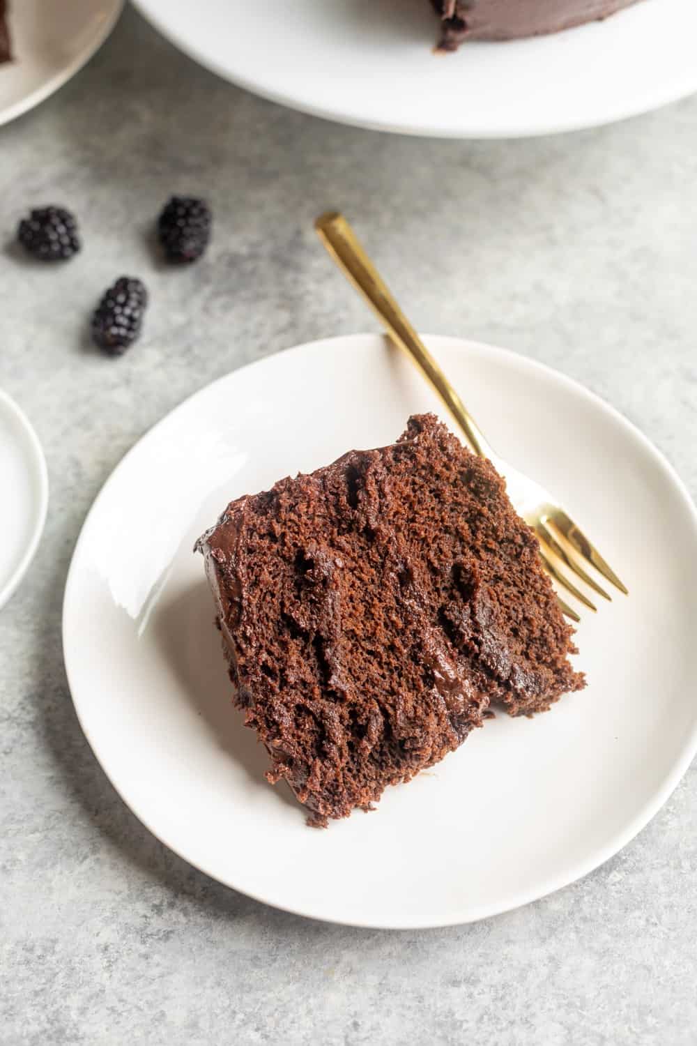 Vegan Chocolate Cake Slice