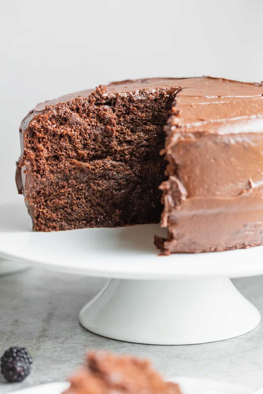 Layered Chocolate Cake With Frosting