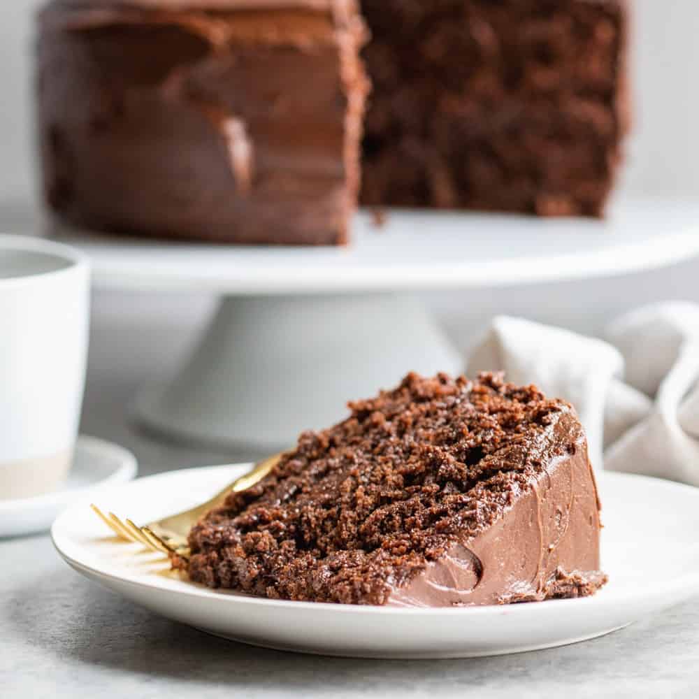 Vegan Chocolate Cake Recipe - Addicted to Dates