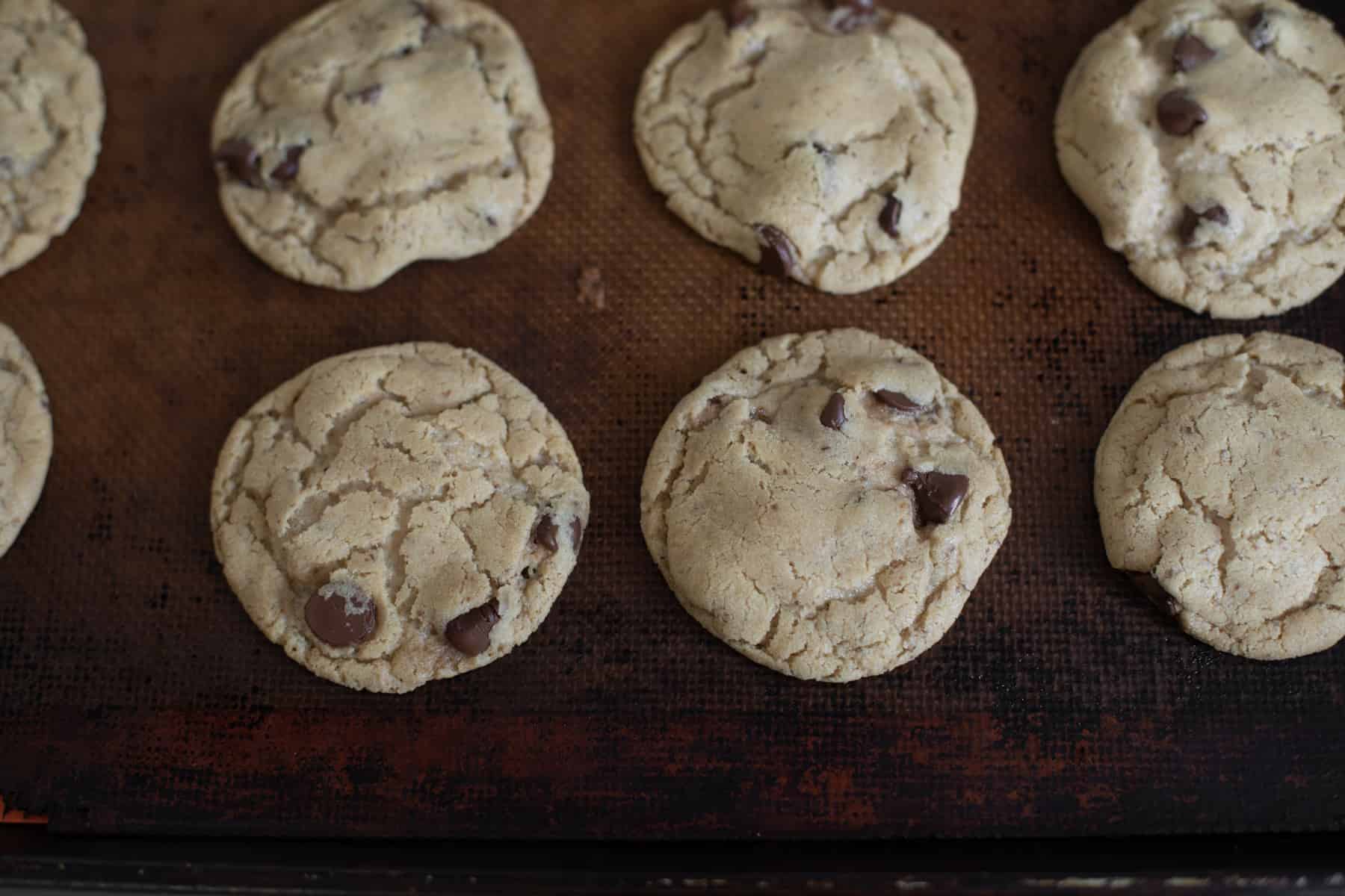 cookies on a baking sheet