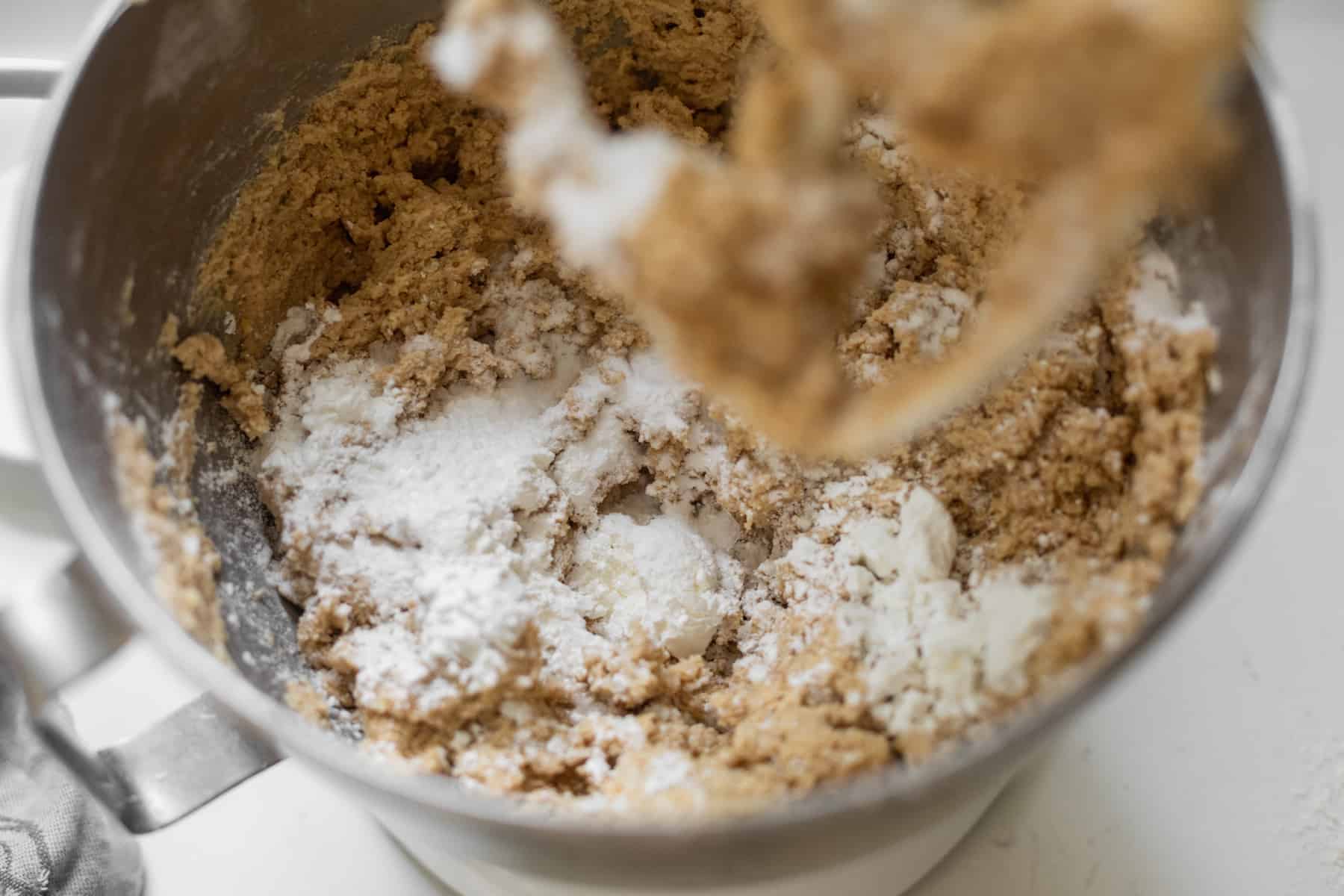 creamed butter with flour