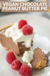 vegan chocolate peanut butter pie