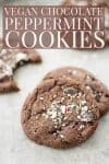 vegan chocolate peppermint cookies