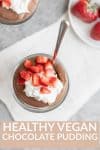 chocolate vegan pudding