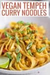 vegan curry noodles with texts