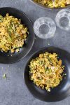 two bowls of indian biryani