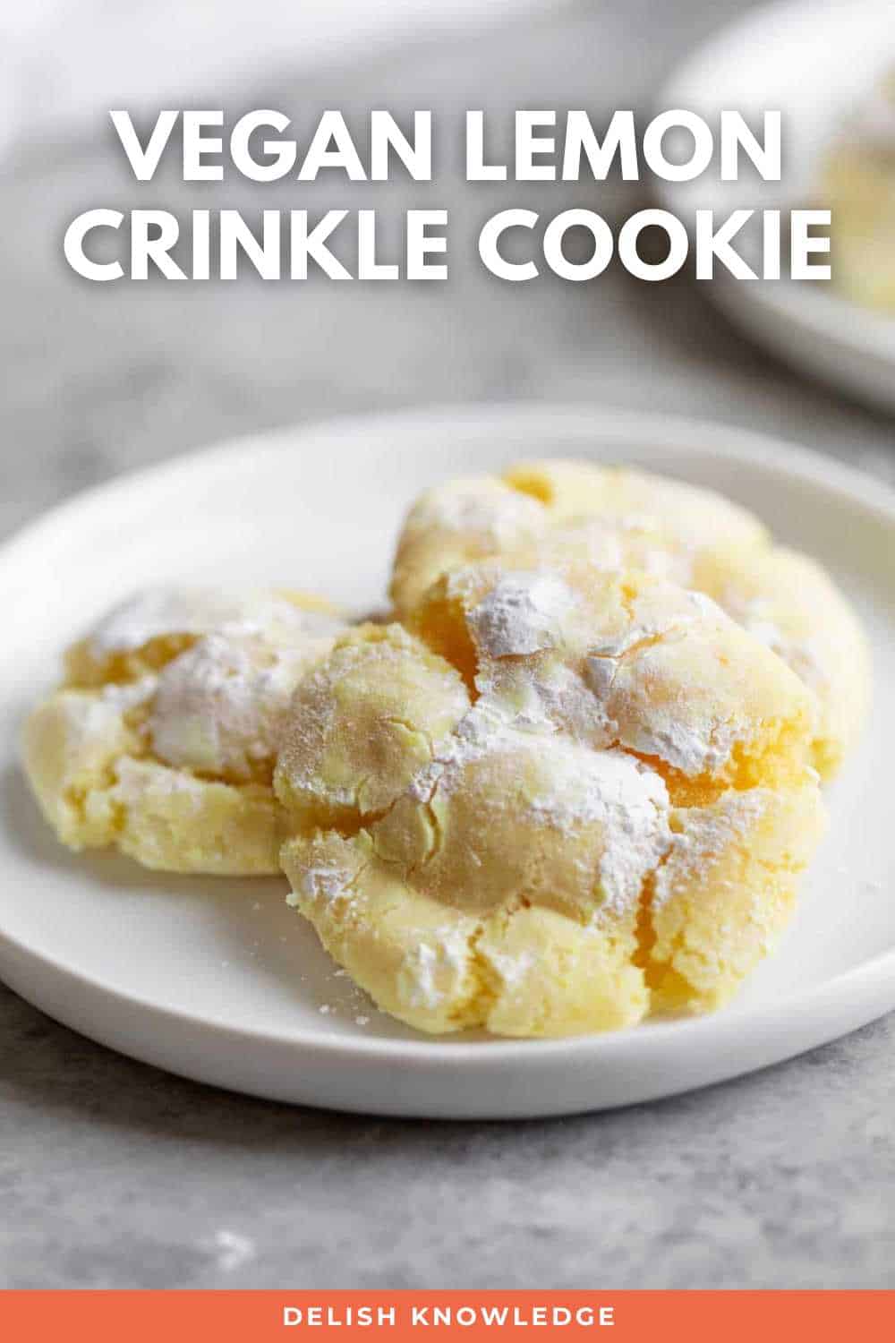 Vegan Lemon Crinkle Cookie Recipe Delish Knowledge cute-watercolor-lemon-crinkle-cookie-with-powdered-sugar-on-craiyon