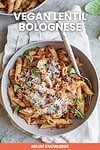 Vegan Lentil Bolognese