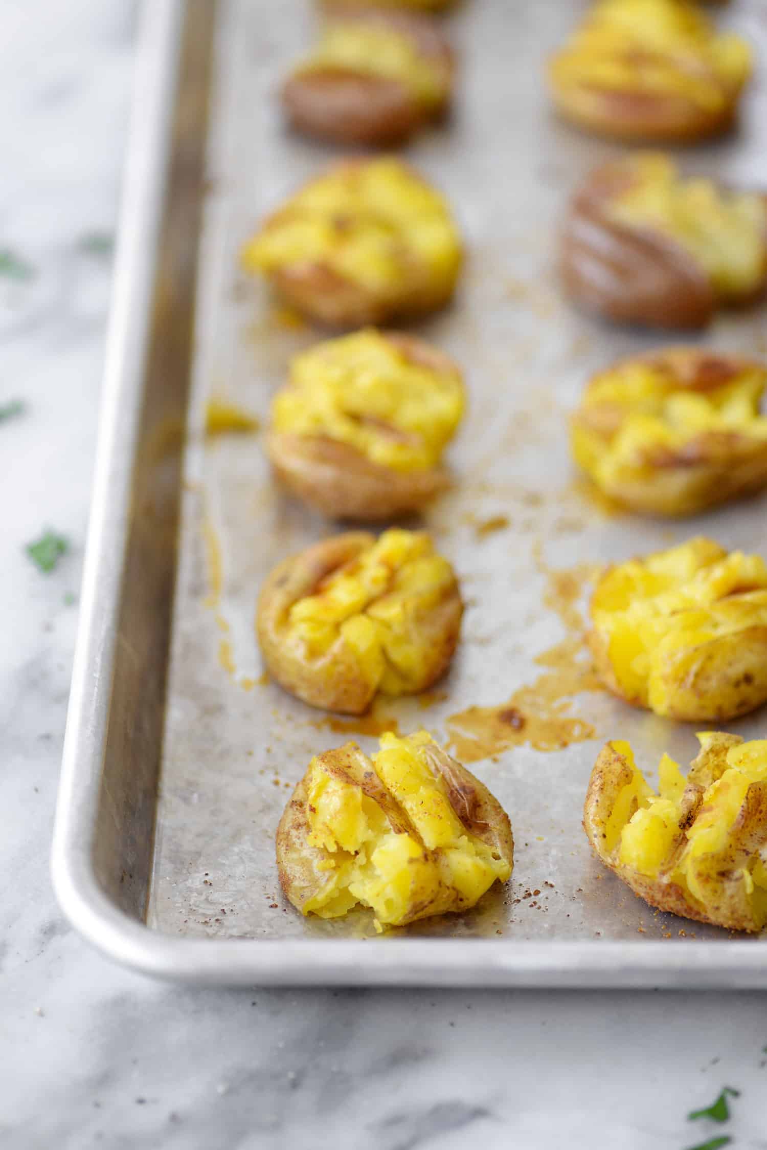 Vegan Loaded Smashed Potatoes 2 Vegan Loaded Smashed Potatoes!