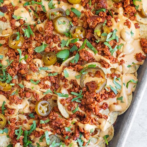 Vegan Nachos with Chorizo 11 Dairy-Free Nachos With Chorizo