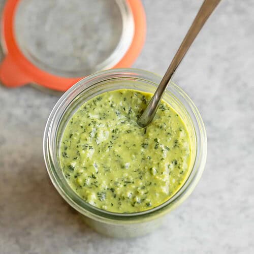 Jar Of Vegan Pesto