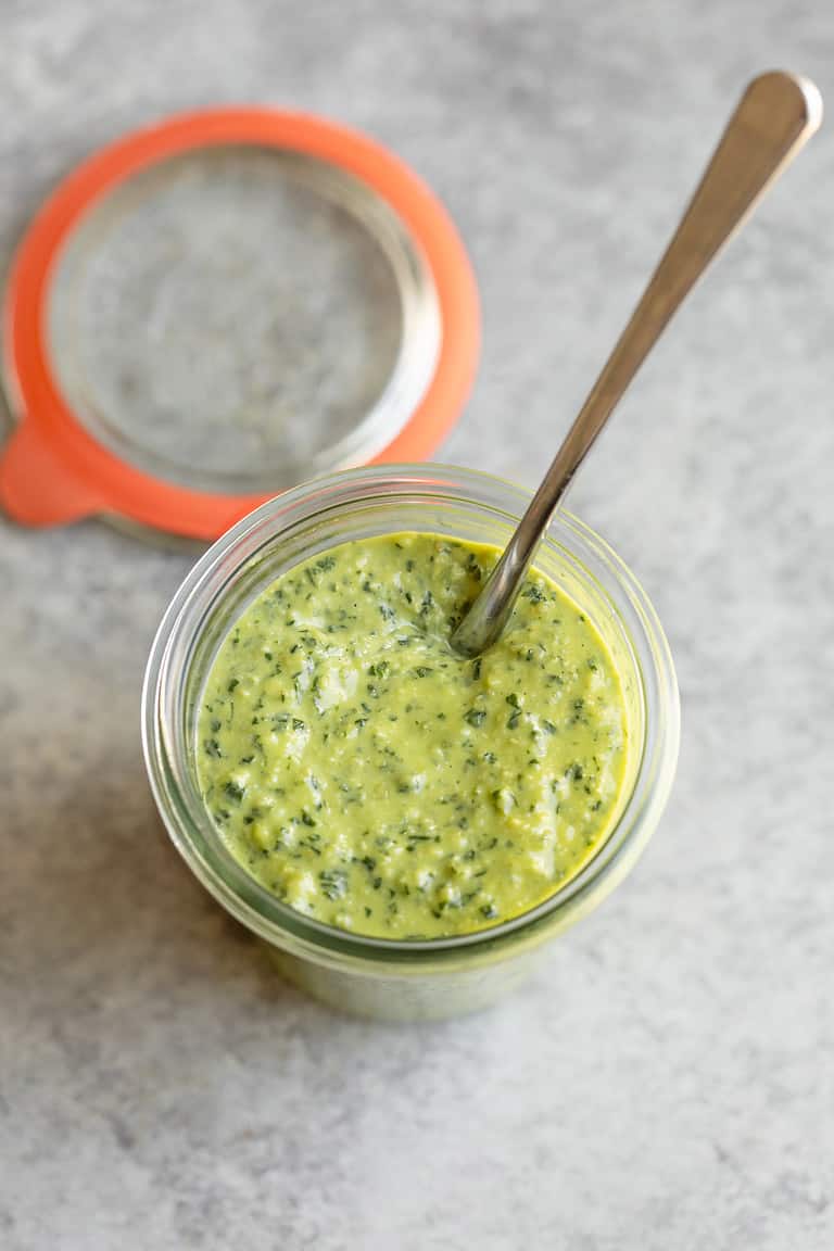 Jar Of Vegan Pesto