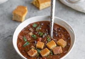 Vegan Pumpkin Chili with Black Beans