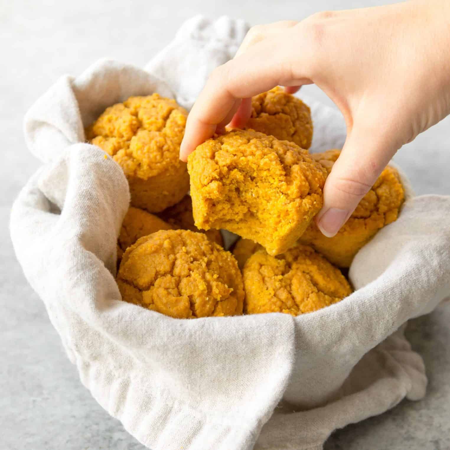 Pumpkin Cornbread Muffins (Perfect with Chili)