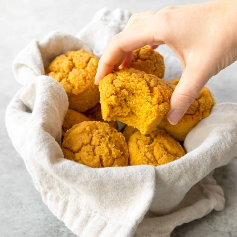 Vegan Pumpkin Cornbread Muffins