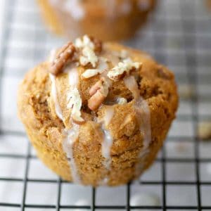 Vegan Pumpkin Muffins with Pecan Glaze 10 Vegan Pumpkin Muffins
