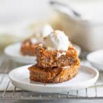 Vegan Pumpkin Pie Pecan Bars