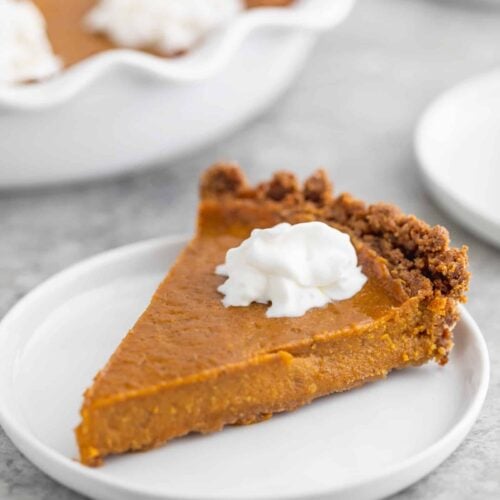 Vegan Pie Made With Pumpkin Puree