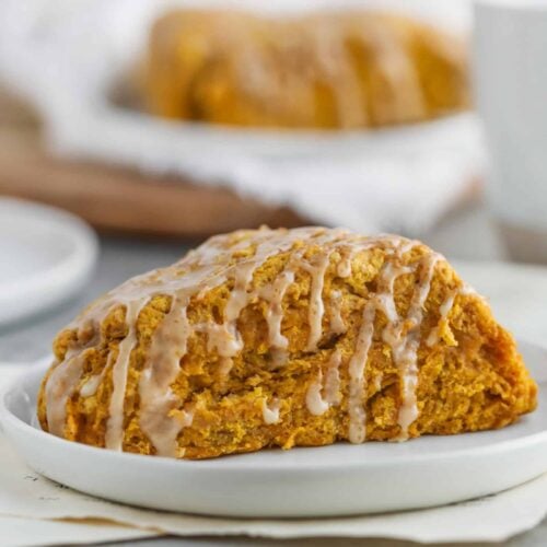 Vegan Pumpkin Scones with Espresso Glaze 12 Vegan Pumpkin Scones