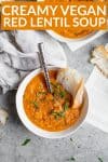 Red Lentil Soup with texts