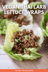 Vegan Thai Larb Lettuce Wraps