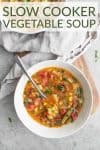 slow cooker vegetable soup with texts