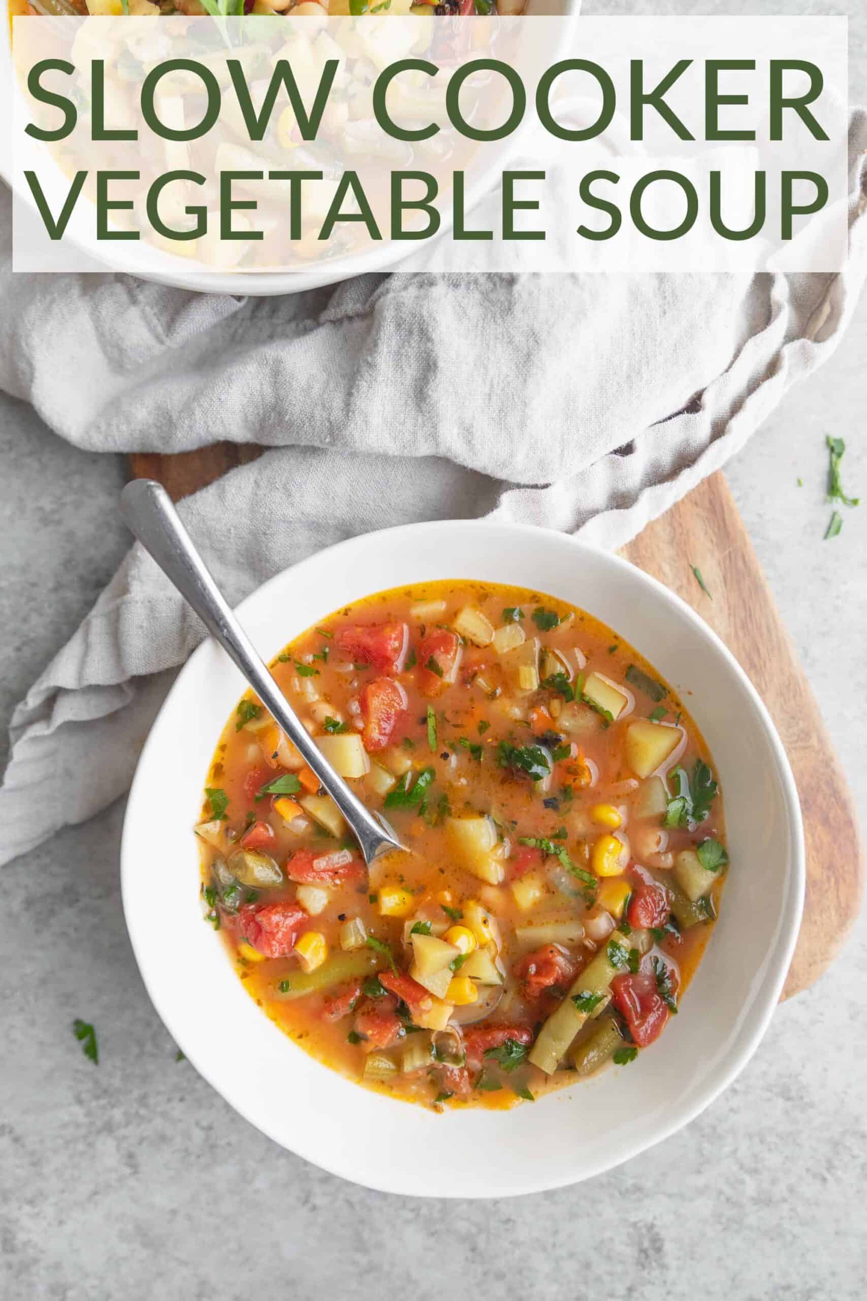 slow cooker vegetable soup