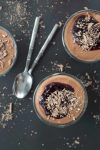 Chocolate Cherry Mousse! Made with aquafaba. A light and creamy dessert, perfect for Valentine's Day. Vegan, Gluten-Free and Nut-free. | www.delishknowledge.com