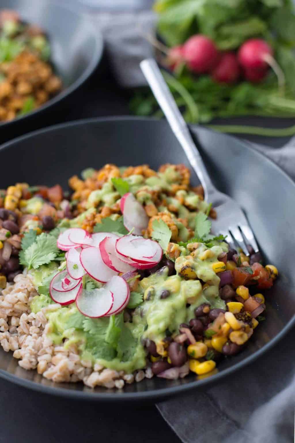 Vegan Tempeh Taco Bowl Delish Knowledge
