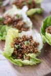 Vegan Thai Larb Lettuce Wraps