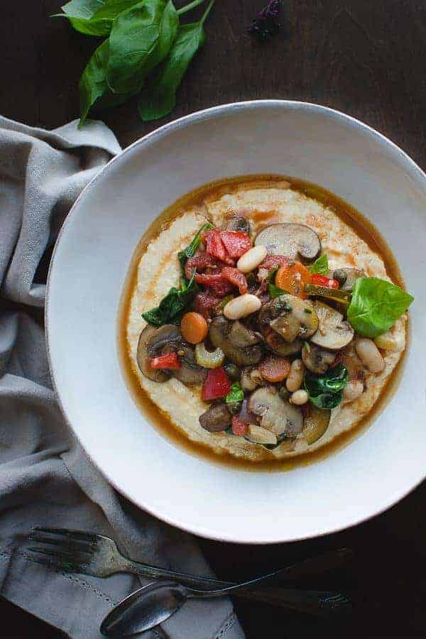 Vegetable Cacciatore With Polenta