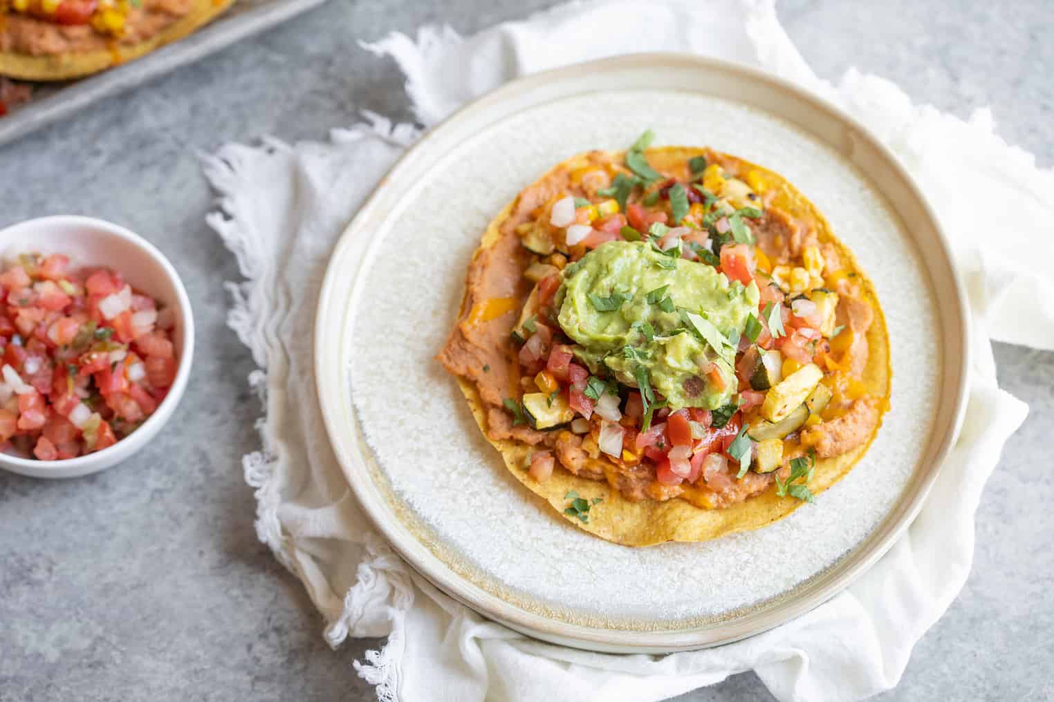 Tostada On A Plate