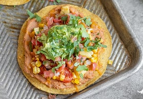 vegetable tostadas