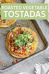 tostada with vegetables