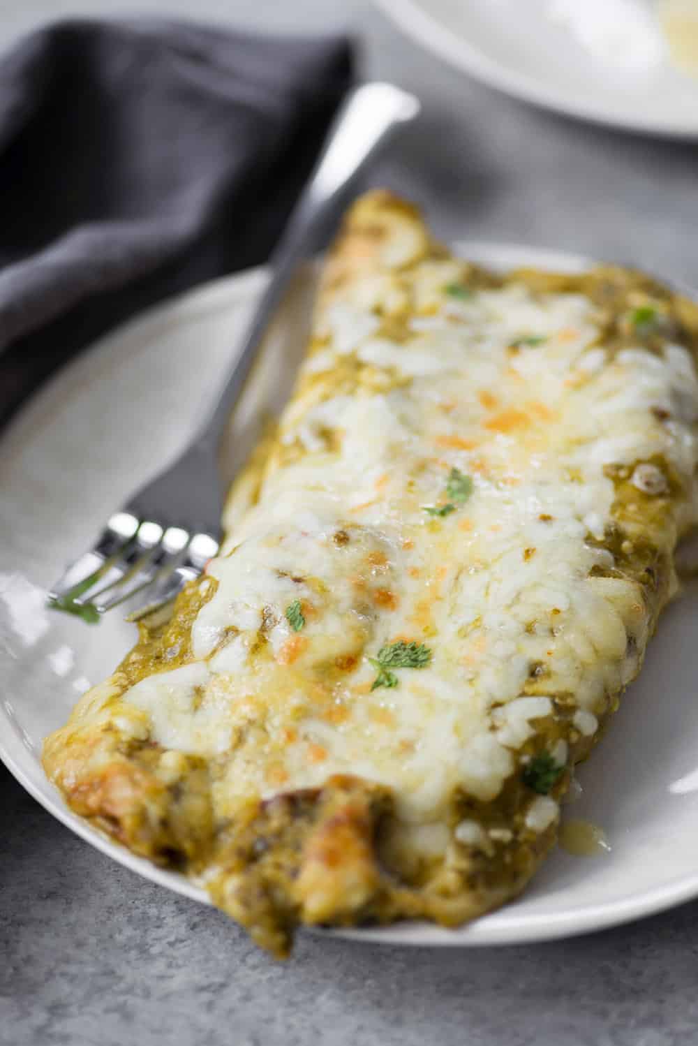 enchiladas de salsa verde