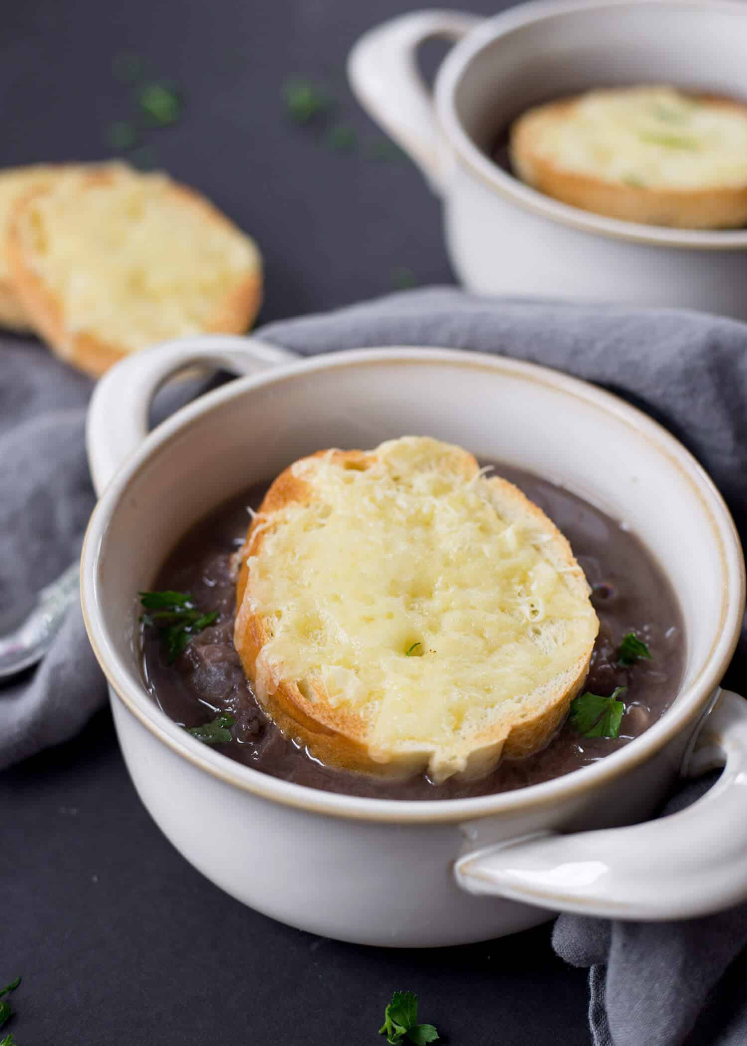 vegetarian onion soup