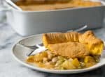 Vegan Pot Pie with Sweet Potato Crust. A cozy, must-make this winter. | www.delishknowledge.com