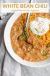 vegetarian white bean chili