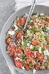 Watermelon Feta Salad with Cucumber and Bulgur Wheat 44 Bulgur Wheat With Watermelon And Feta And Cucumber