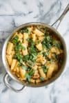pan of zucchini pasta