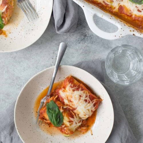 Zucchini Lasagna Roll-Ups