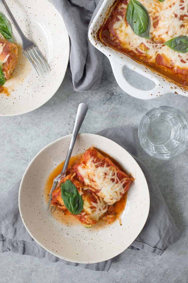 Zucchini Lasagna Roll-Ups