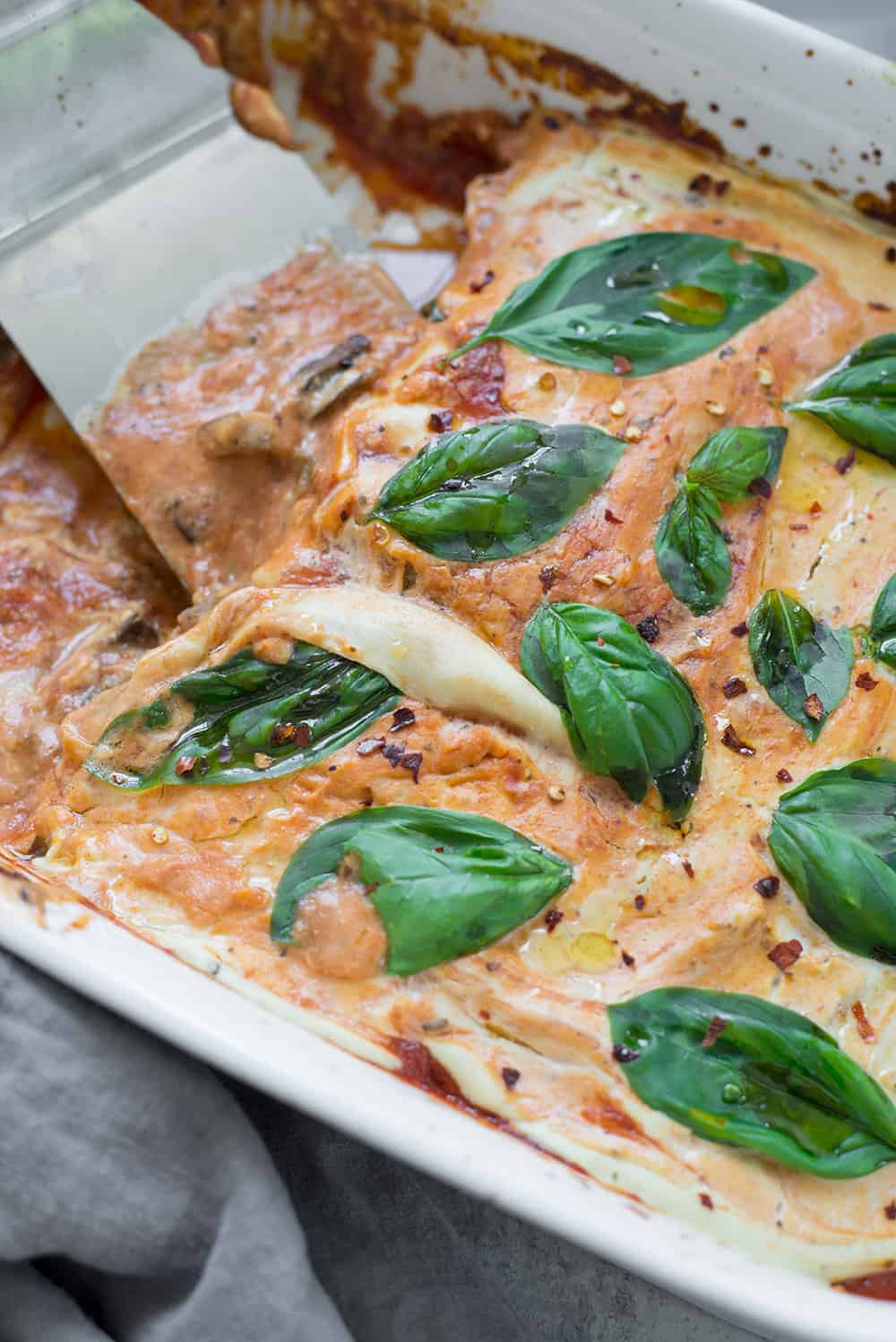 Vegan Gluten-Free Zucchini Lasagna - Delish Knowledge