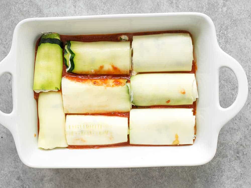 Zucchini Lasagna Roll-Ups 6 Zucchini Lasagna Roll-Ups