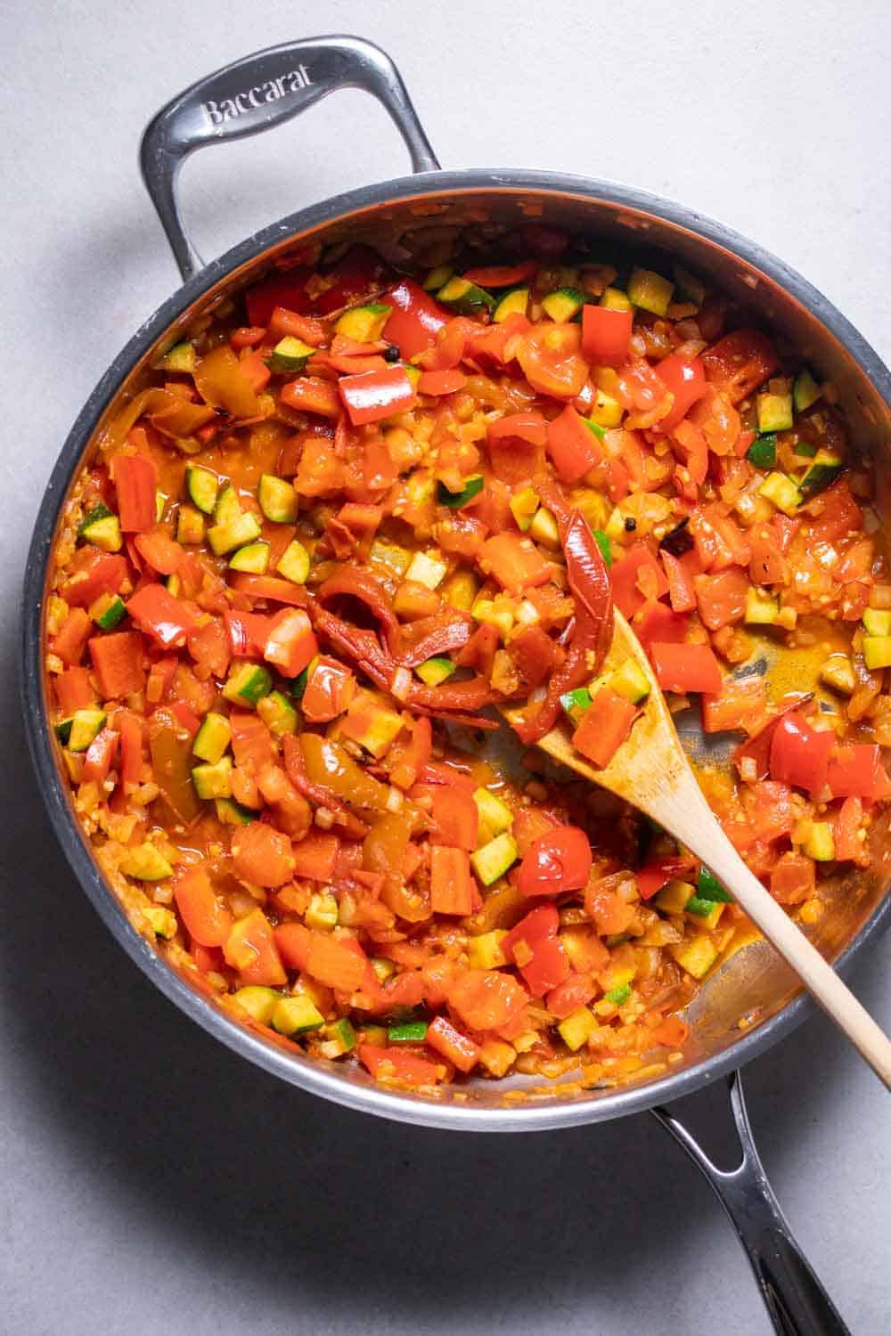 Wooden Spoon In The Vegan Paella 