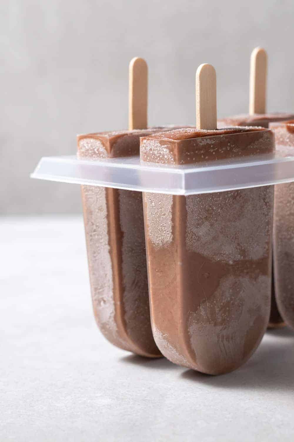 Frozen Almond Butter Popsicles 